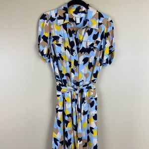 Diane Von Furstenburg silk shirt dress